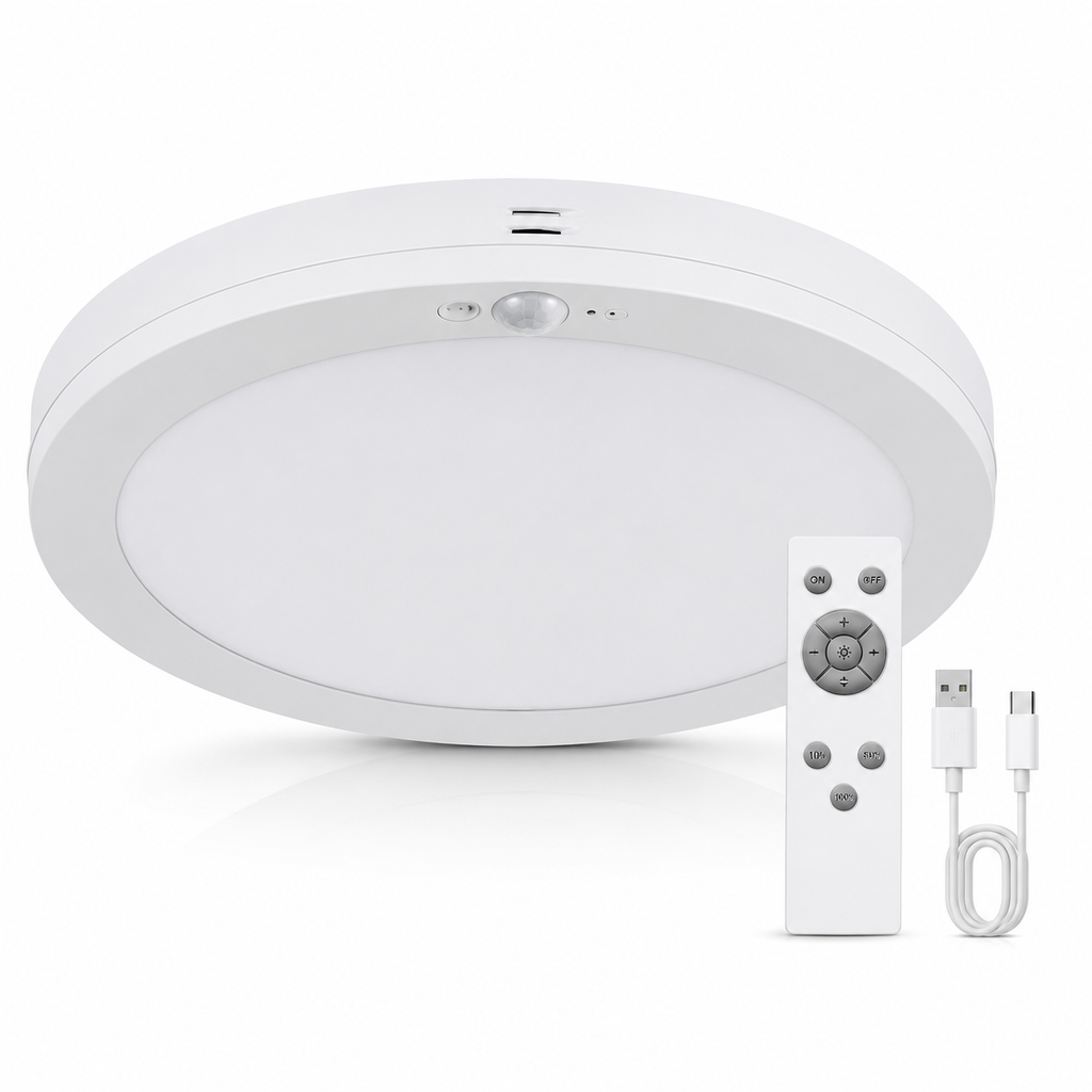 Beacon Rechargeable Motion Sensor Ceiling Light | Wireless LED Ceiling Light with Remote