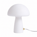Modern Glass Mushroom Table Lamp – Minimalist Ambient Bedside Light