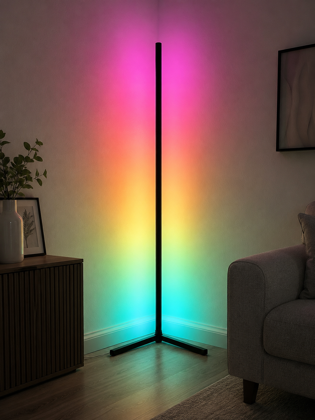 Aura RGB Corner Floor Lamp