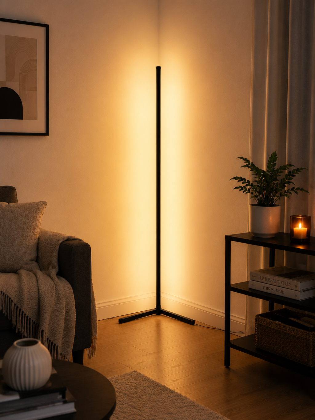 Aura RGB Corner Floor Lamp
